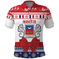 Personalized Mayotte Christmas Polo Shirt Joyeux Noel - Wonder Print Shop