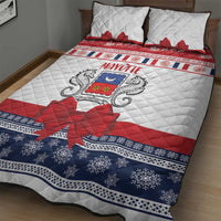 Mayotte Christmas Quilt Bed Set Joyeux Noel - Wonder Print Shop