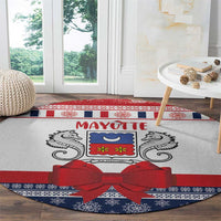 Mayotte Christmas Round Carpet Joyeux Noel - Wonder Print Shop