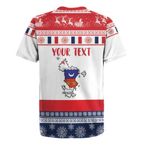 Personalized Mayotte Christmas Rugby Jersey Joyeux Noel - Wonder Print Shop