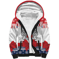 Personalized Mayotte Christmas Sherpa Hoodie Joyeux Noel - Wonder Print Shop