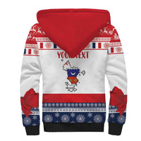 Personalized Mayotte Christmas Sherpa Hoodie Joyeux Noel - Wonder Print Shop