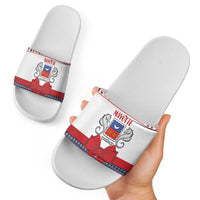 Mayotte Christmas Slide Sandals Joyeux Noel - Wonder Print Shop