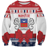 Personalized Mayotte Christmas Sweatshirt Joyeux Noel - Wonder Print Shop