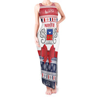 Personalized Mayotte Christmas Tank Maxi Dress Joyeux Noel - Wonder Print Shop