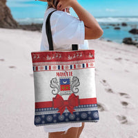 Mayotte Christmas Tote Bag Joyeux Noel - Wonder Print Shop