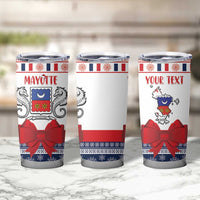 Personalized Mayotte Christmas Tumbler Cup Joyeux Noel - Wonder Print Shop