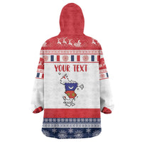 Personalized Mayotte Christmas Wearable Blanket Hoodie Joyeux Noel - Wonder Print Shop
