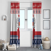 Mayotte Christmas Window Curtain Joyeux Noel - Wonder Print Shop