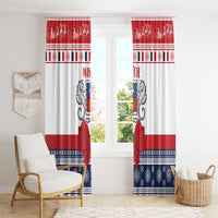 Mayotte Christmas Window Curtain Joyeux Noel - Wonder Print Shop