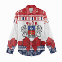 Personalized Mayotte Christmas Women Casual Shirt Joyeux Noel - Wonder Print Shop