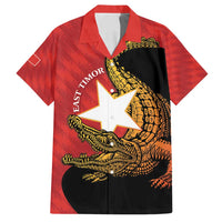 East Timor Independence Day Family Matching Summer Maxi Dress and Hawaiian Shirt 49th Anniversary - Crocodile Curve Style - Wonder Print Shop