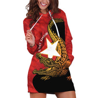 East Timor Independence Day Hoodie Dress 49th Anniversary - Crocodile Curve Style - Wonder Print Shop