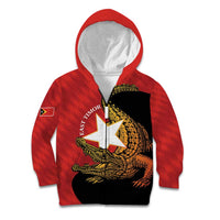 East Timor Independence Day Kid Hoodie 49th Anniversary - Crocodile Curve Style - Wonder Print Shop