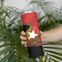 East Timor Independence Day Skinny Tumbler 49th Anniversary - Crocodile Curve Style - Wonder Print Shop