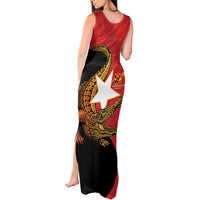 East Timor Independence Day Tank Maxi Dress 49th Anniversary - Crocodile Curve Style - Wonder Print Shop