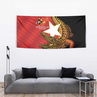 East Timor Independence Day Tapestry 49th Anniversary - Crocodile Curve Style - Wonder Print Shop