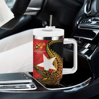 East Timor Independence Day Tumbler With Handle 49th Anniversary - Crocodile Curve Style - Wonder Print Shop