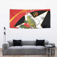 Personalised East Timor Independence Day Tapestry Timor Pigeon Mix Hibiscus Pattern - Wonder Print Shop