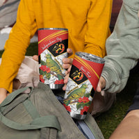 Personalised East Timor Independence Day Tumbler Cup Timor Pigeon Mix Hibiscus Pattern - Wonder Print Shop