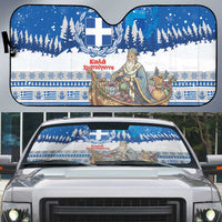 Greece Christmas Auto Sun Shade Saint Basil Kala Cristouyenna - Wonder Print Shop