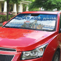 Greece Christmas Auto Sun Shade Saint Basil Kala Cristouyenna - Wonder Print Shop