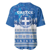 Greece Christmas Baseball Jersey Saint Basil Kala Cristouyenna - Wonder Print Shop