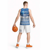 Greece Christmas Basketball Jersey Saint Basil Kala Cristouyenna - Wonder Print Shop