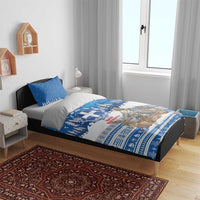 Greece Christmas Bedding Set Saint Basil Kala Cristouyenna - Wonder Print Shop