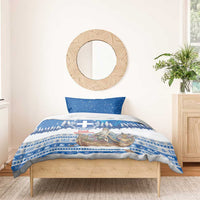 Greece Christmas Bedding Set Saint Basil Kala Cristouyenna - Wonder Print Shop
