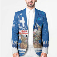 Greece Christmas Blazer Saint Basil Kala Cristouyenna - Wonder Print Shop
