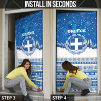Greece Christmas Door Cover Saint Basil Kala Cristouyenna - Wonder Print Shop