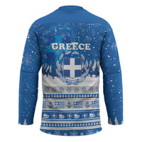Greece Christmas Hockey Jersey Saint Basil Kala Cristouyenna - Wonder Print Shop