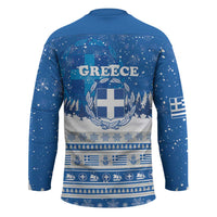Greece Christmas Hockey Jersey Saint Basil Kala Cristouyenna - Wonder Print Shop
