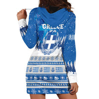 Greece Christmas Hoodie Dress Saint Basil Kala Cristouyenna - Wonder Print Shop
