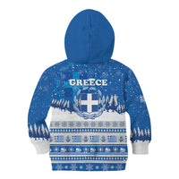Greece Christmas Kid Hoodie Saint Basil Kala Cristouyenna - Wonder Print Shop