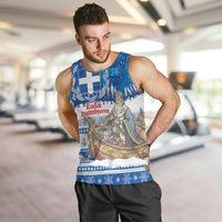 Greece Christmas Men Tank Top Saint Basil Kala Cristouyenna - Wonder Print Shop