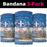 Greece Christmas Neck Gaiter Saint Basil Kala Cristouyenna - Wonder Print Shop