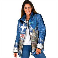 Greece Christmas Padded Jacket Saint Basil Kala Cristouyenna - Wonder Print Shop