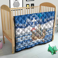 Greece Christmas Quilt Saint Basil Kala Cristouyenna - Wonder Print Shop