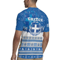 Greece Christmas Rugby Jersey Saint Basil Kala Cristouyenna - Wonder Print Shop