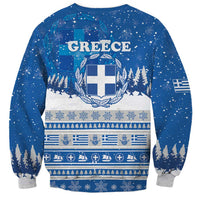 Greece Christmas Sweatshirt Saint Basil Kala Cristouyenna - Wonder Print Shop
