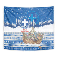 Greece Christmas Tapestry Saint Basil Kala Cristouyenna - Wonder Print Shop