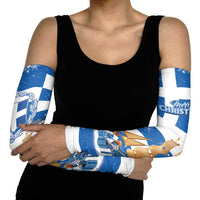 Greece Karavaki Christmas Arm Sleeves Merry Chirstmas 2025 - Wonder Print Shop