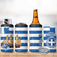 Greece Karavaki Christmas 4 in 1 Can Cooler Tumbler Merry Chirstmas 2025 - Wonder Print Shop