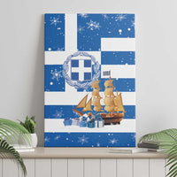 Greece Karavaki Christmas Canvas Wall Art Merry Chirstmas 2025 - Wonder Print Shop