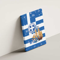 Greece Karavaki Christmas Canvas Wall Art Merry Chirstmas 2025 - Wonder Print Shop