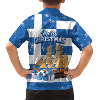 Greece Karavaki Christmas Family Matching Long Sleeve Bodycon Dress and Hawaiian Shirt Merry Chirstmas 2025 - Wonder Print Shop