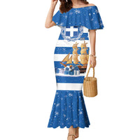 Greece Karavaki Christmas Family Matching Mermaid Dress and Hawaiian Shirt Merry Chirstmas 2025 - Wonder Print Shop