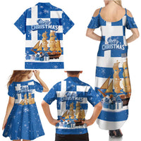 Greece Karavaki Christmas Family Matching Summer Maxi Dress and Hawaiian Shirt Merry Chirstmas 2025 - Wonder Print Shop